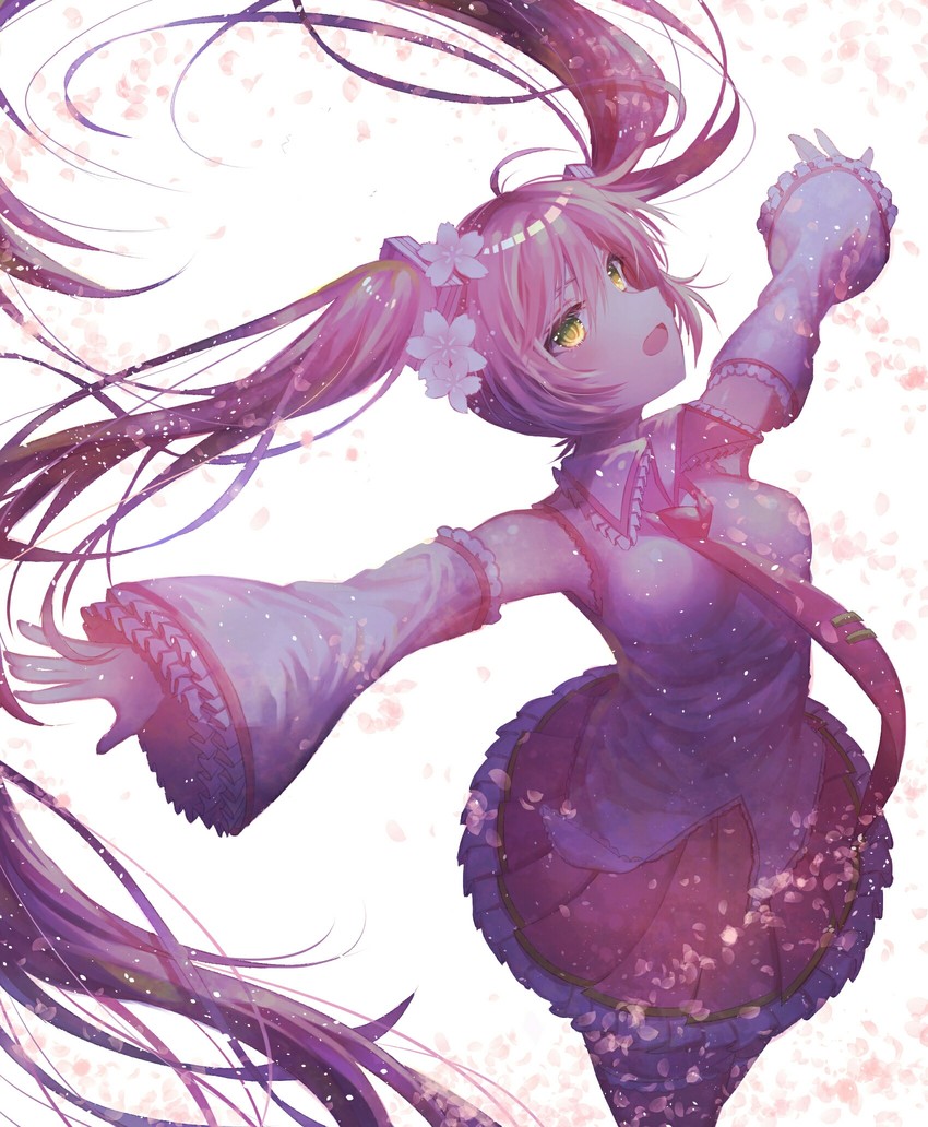 hatsune miku and sakura miku (vocaloid) drawn by deep_(deep4946)