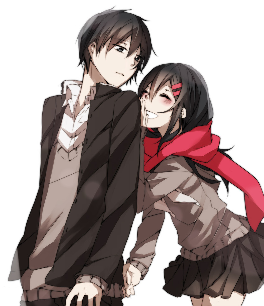 tateyama ayano and kisaragi shintarou (kagerou project) drawn by usoyana