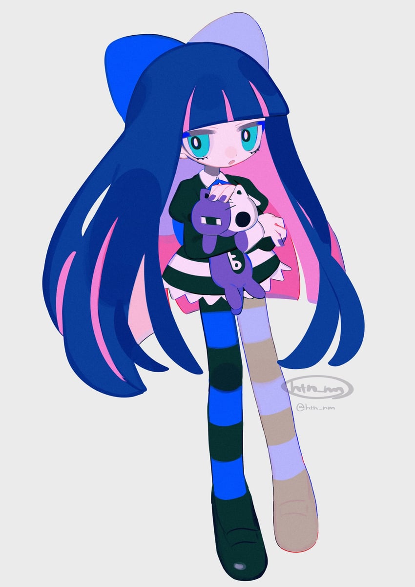 stocking and honekoneko (panty & stocking with garterbelt) drawn by htn_nm
