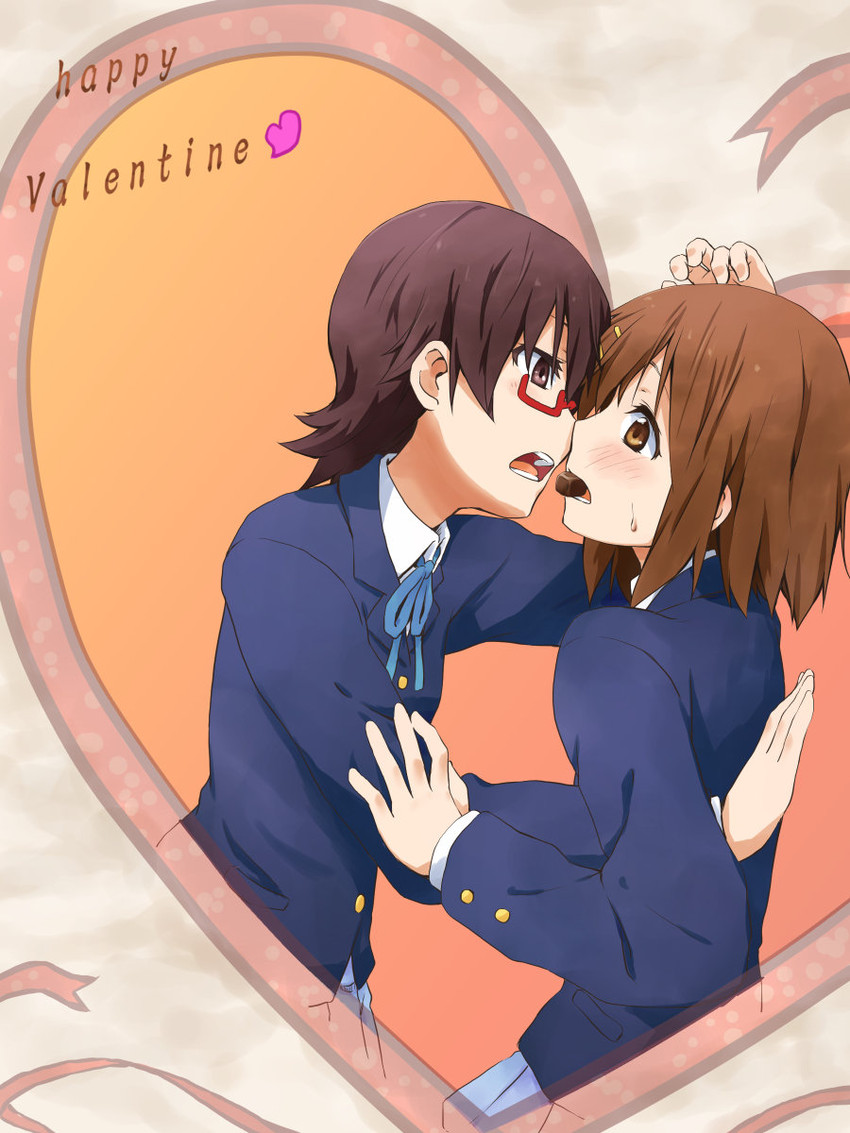 hirasawa yui and manabe nodoka (k-on!) drawn by kagiana