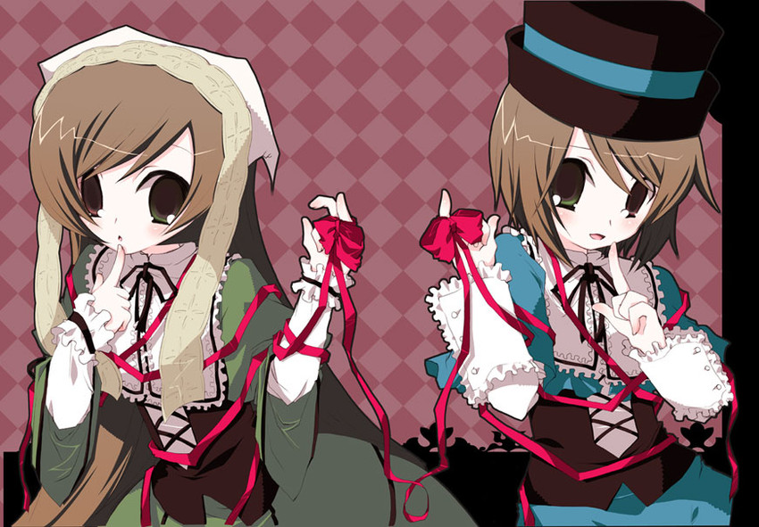 suiseiseki and souseiseki (rozen maiden) drawn by kosori_(dennoukitan)