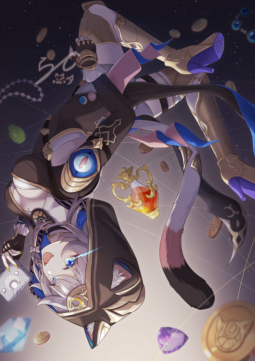 cipher (honkai and 1 more) drawn by rade_(rade_552)