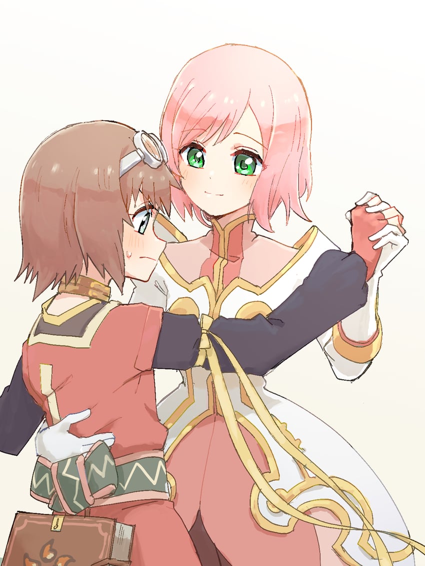 estellise sidos heurassein and rita mordio (tales of and 1 more) drawn by azuma_yukihiko