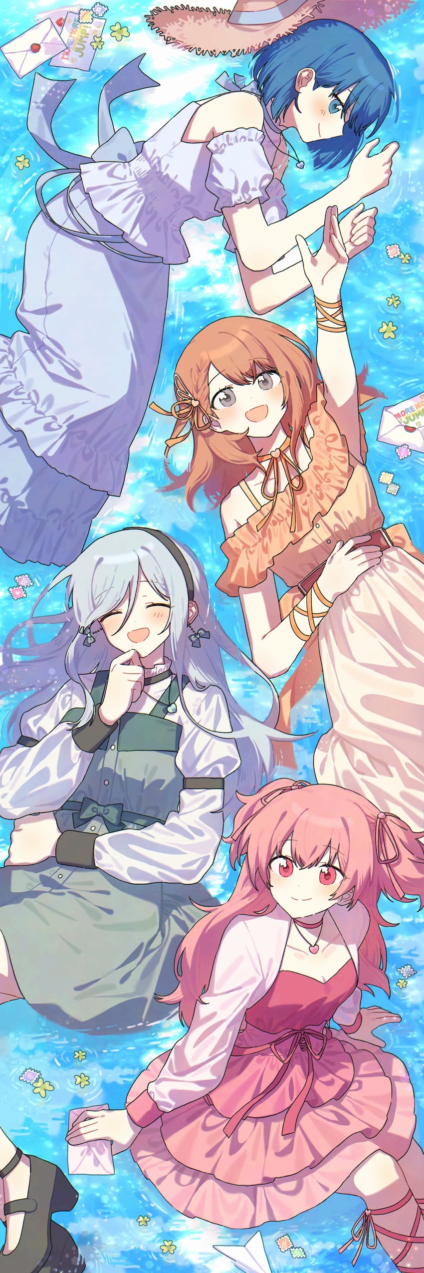 hanasato minori, kiritani haruka, momoi airi, and hinomori shizuku (project sekai) drawn by cocov