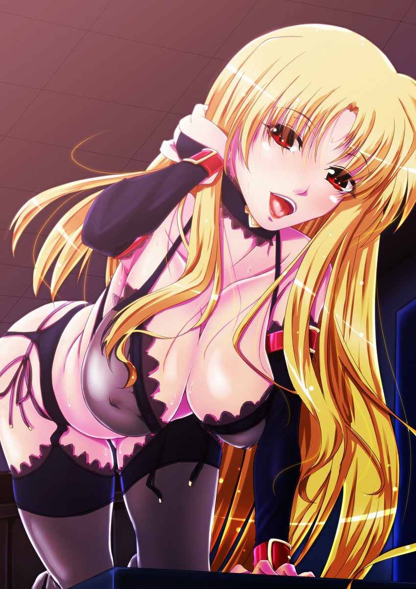 fate testarossa (lyrical nanoha and 1 more) drawn by tappa_(esperanza)