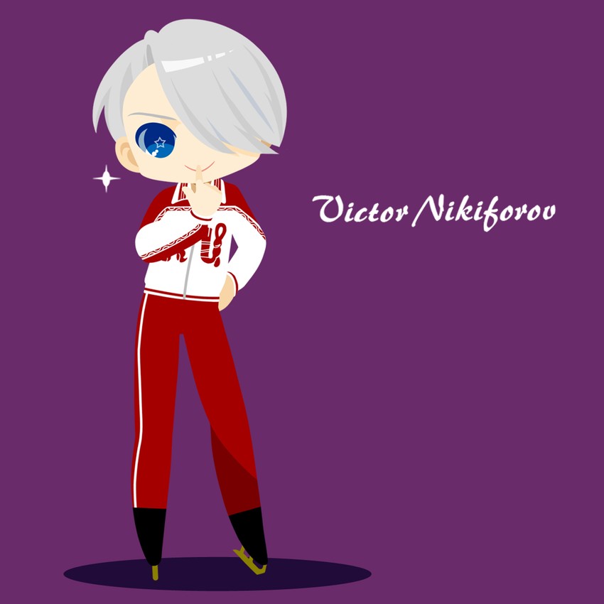 viktor nikiforov (yuri!!! on ice) drawn by kaorin_minogue