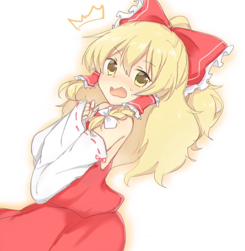 hakurei reimu and kirisame marisa (touhou) drawn by yorurumo