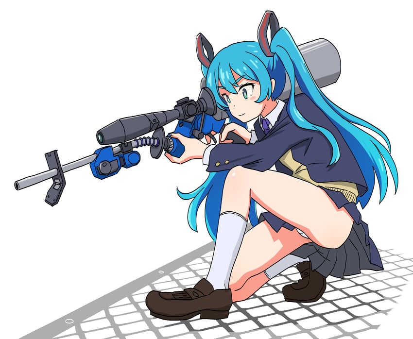 hatsune miku (vocaloid and 2 more) drawn by sumiyama