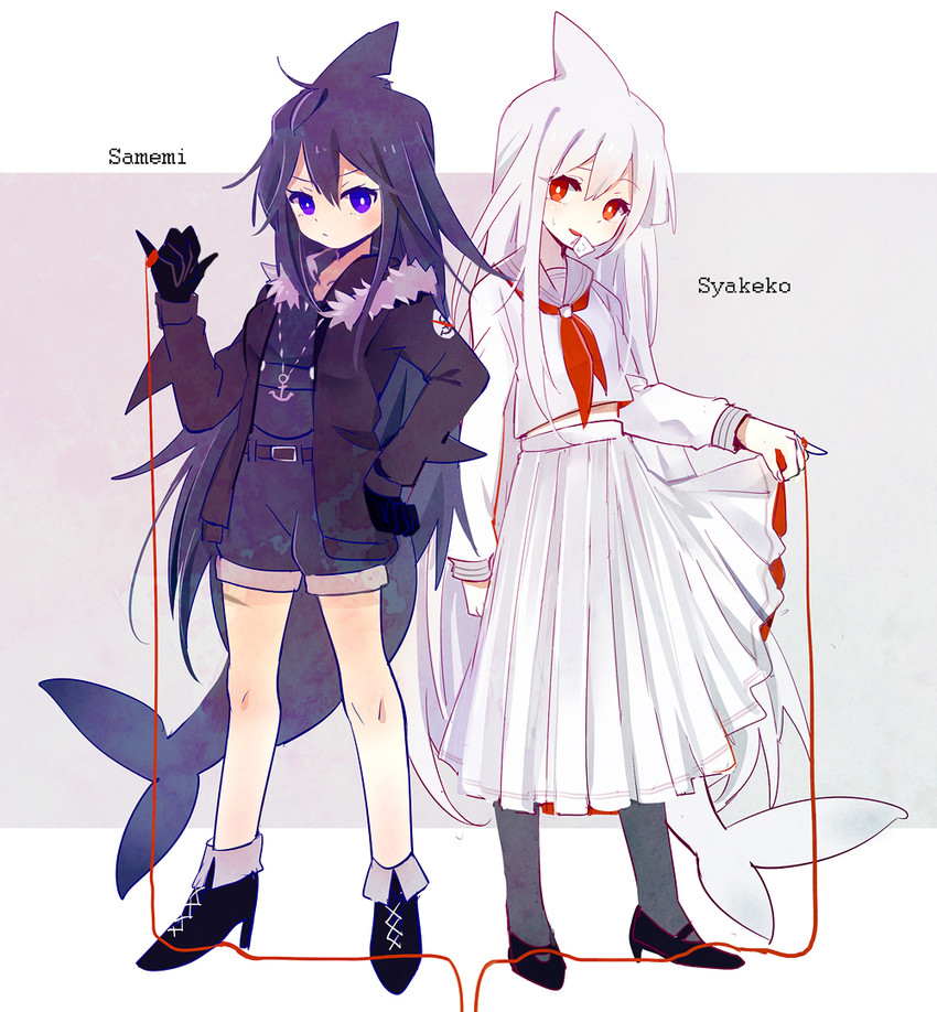 samekichi and syakesan (funamusea and 1 more) drawn by sekimo
