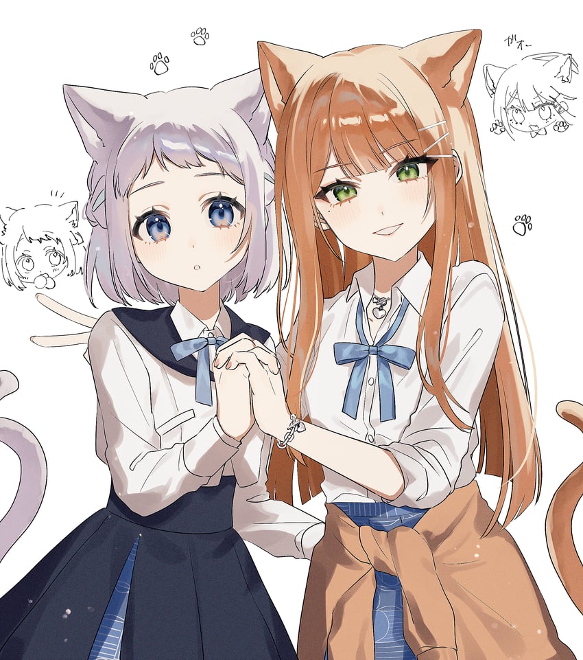 katsuragi lilja and shiun sumika (idolmaster and 1 more) drawn by mo_fumo_fu_kitsune