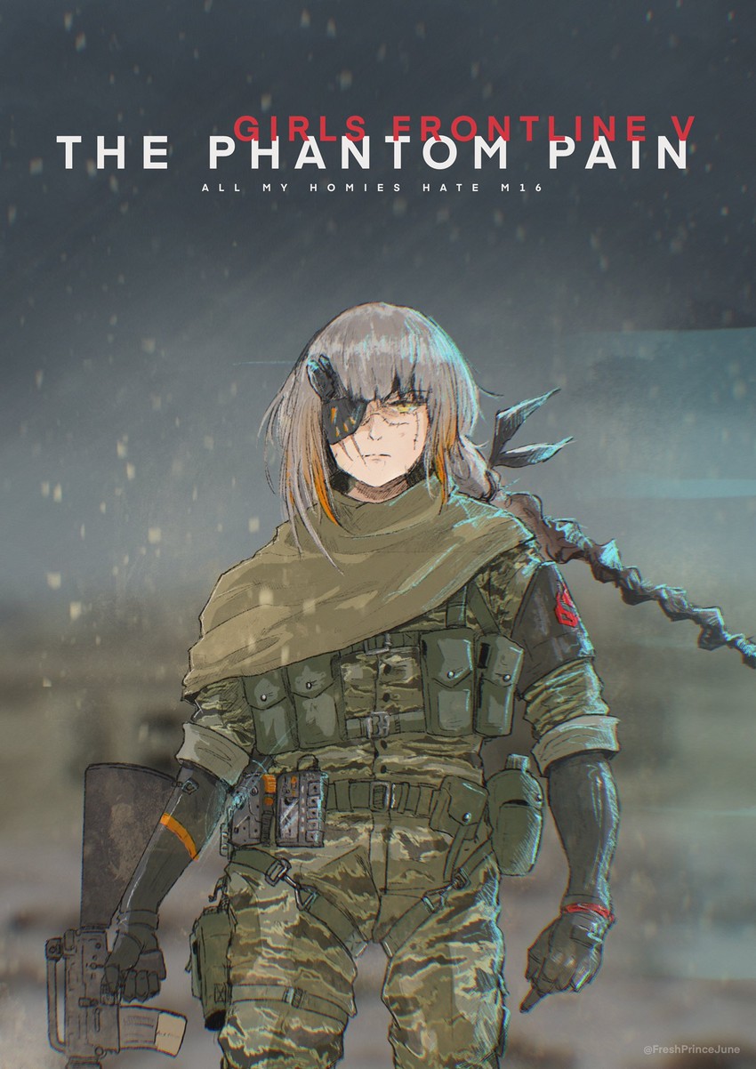 m16a1 and venom snake (girls' frontline and 2 more) drawn by freshprincejune