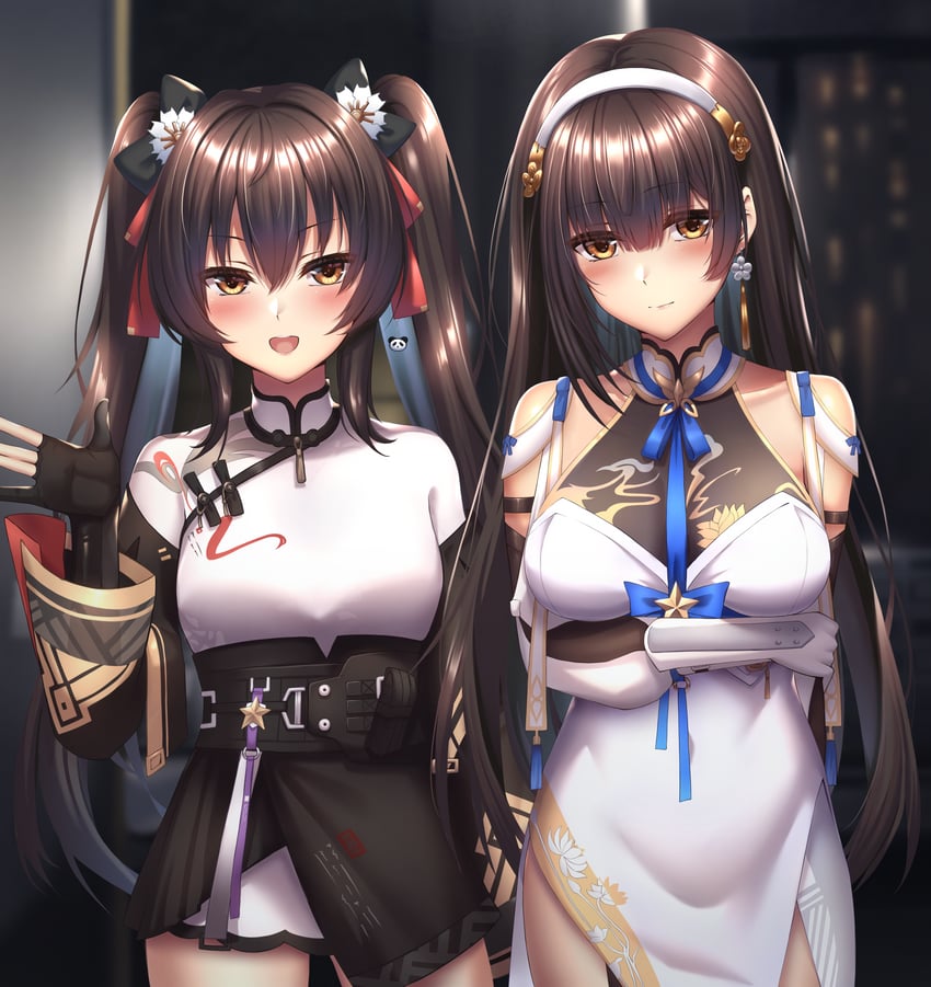 type 95, type 97, daiyan, and jiangyu (girls' frontline and 1 more) drawn by xlscaler