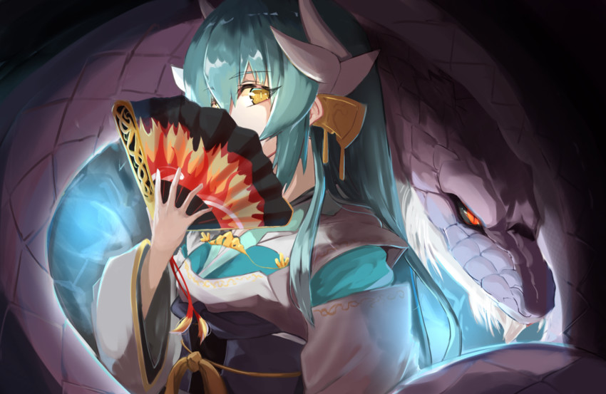 kiyohime (fate and 1 more) drawn by mochi_chuuyuu