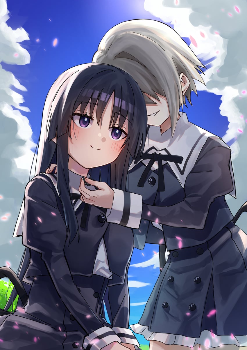shirai yuyu and kawazoe misuzu (assault lily) drawn by yozakurayuyu