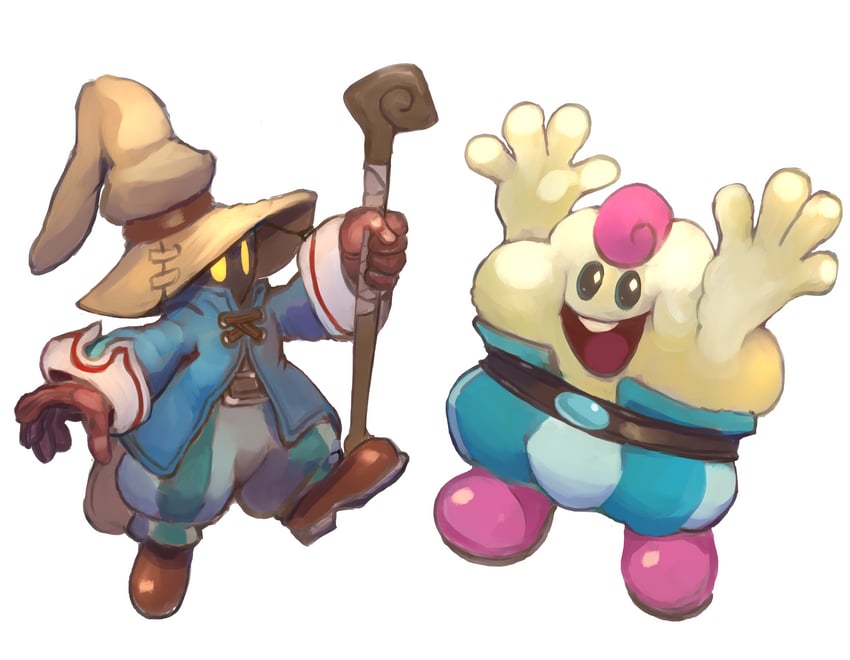 vivi ornitier and mallow (final fantasy and 3 more) drawn by dakusuta