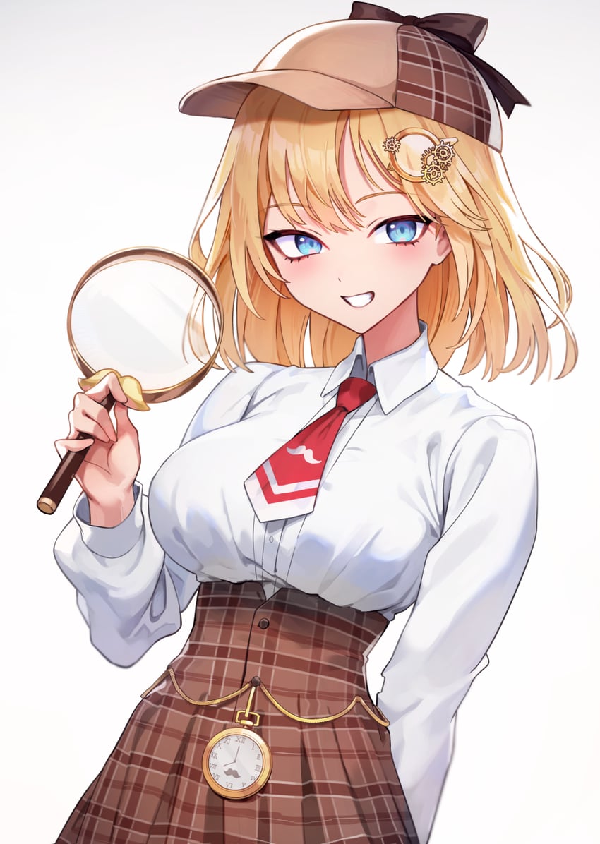 watson amelia (hololive and 1 more) drawn by oopartz_yang