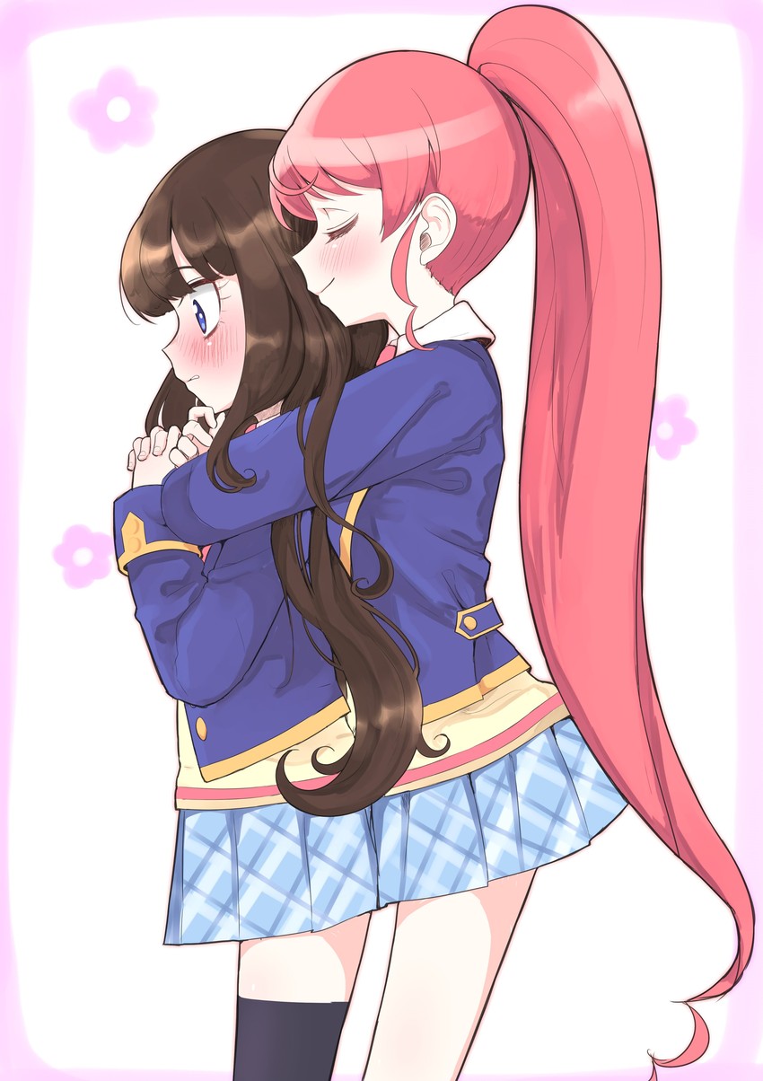 kurosu aroma and shiratama mikan (pretty series and 1 more) drawn by kankitsu_okaori