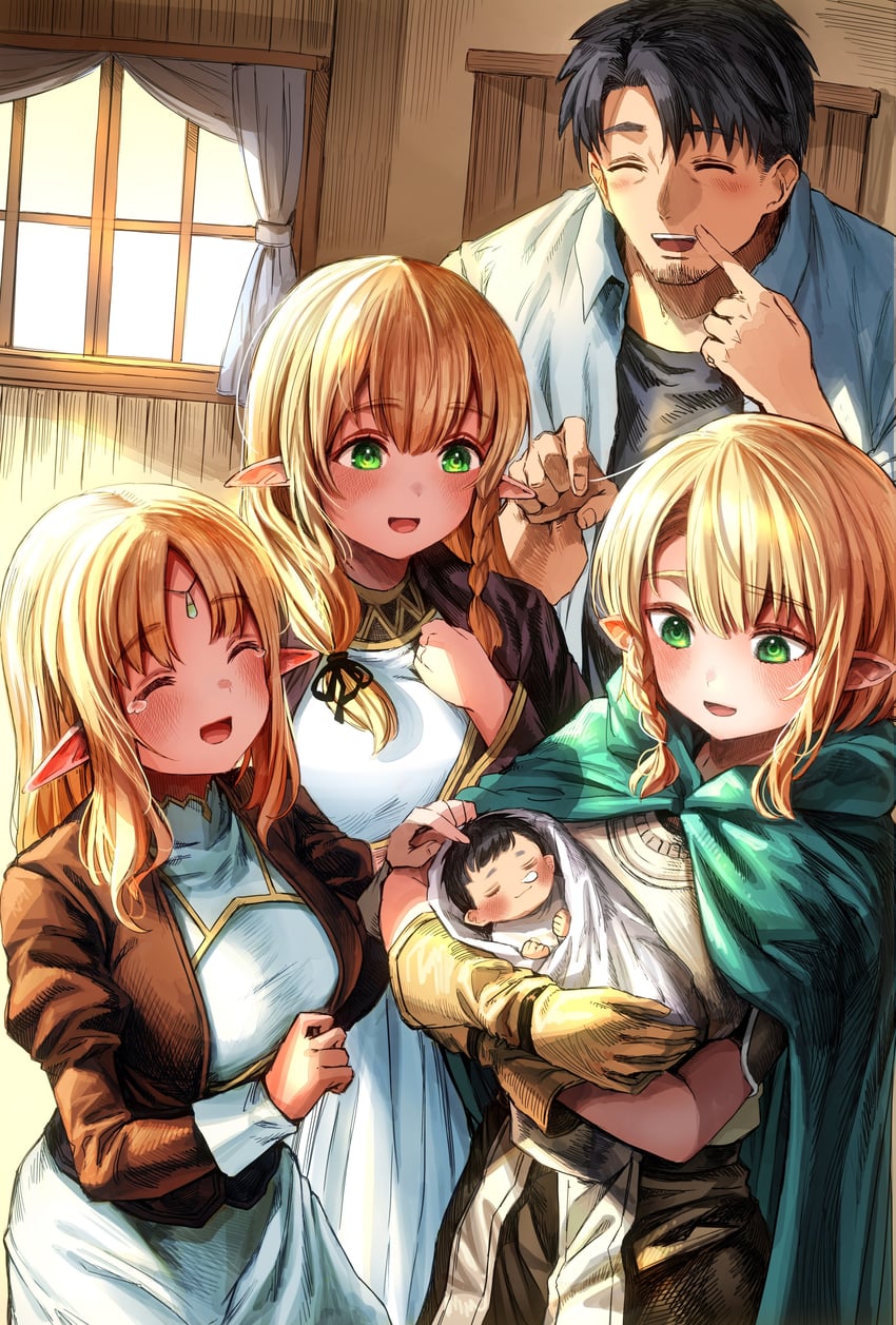reszurre, kusuriuri-san, ydoria, and ladomia (boroboro no elf-san wo shiawase ni suru kusuri uri-san) drawn by gibagiba