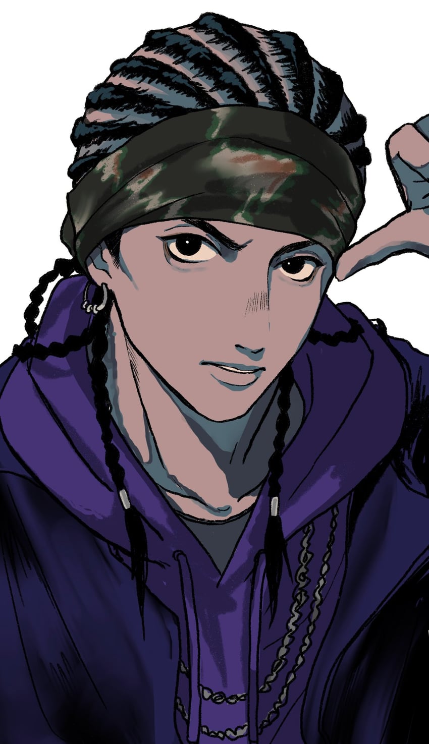 douan kazusato (hypnosis mic and 1 more) drawn by abinofa