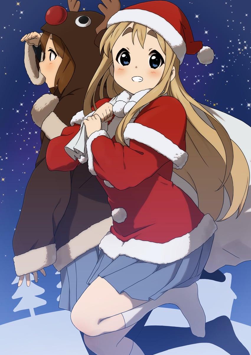 hirasawa yui and kotobuki tsumugi (k-on!) drawn by kicchi_(tmgk)