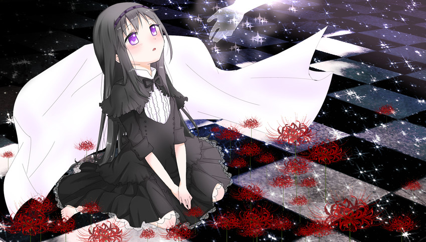 akemi homura, kaname madoka, ultimate madoka, and homulilly (mahou shoujo madoka magica and 1 more) drawn by uchuuneko