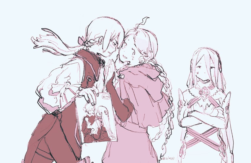 azura, nina, and jakob (fire emblem and 1 more) drawn by kirino_maitora