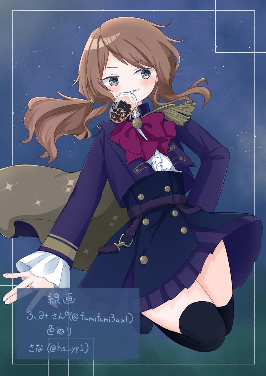 iijima renka (assault lily) drawn by fumi_(fumifumi3axl) and sana_(hs_yp1)