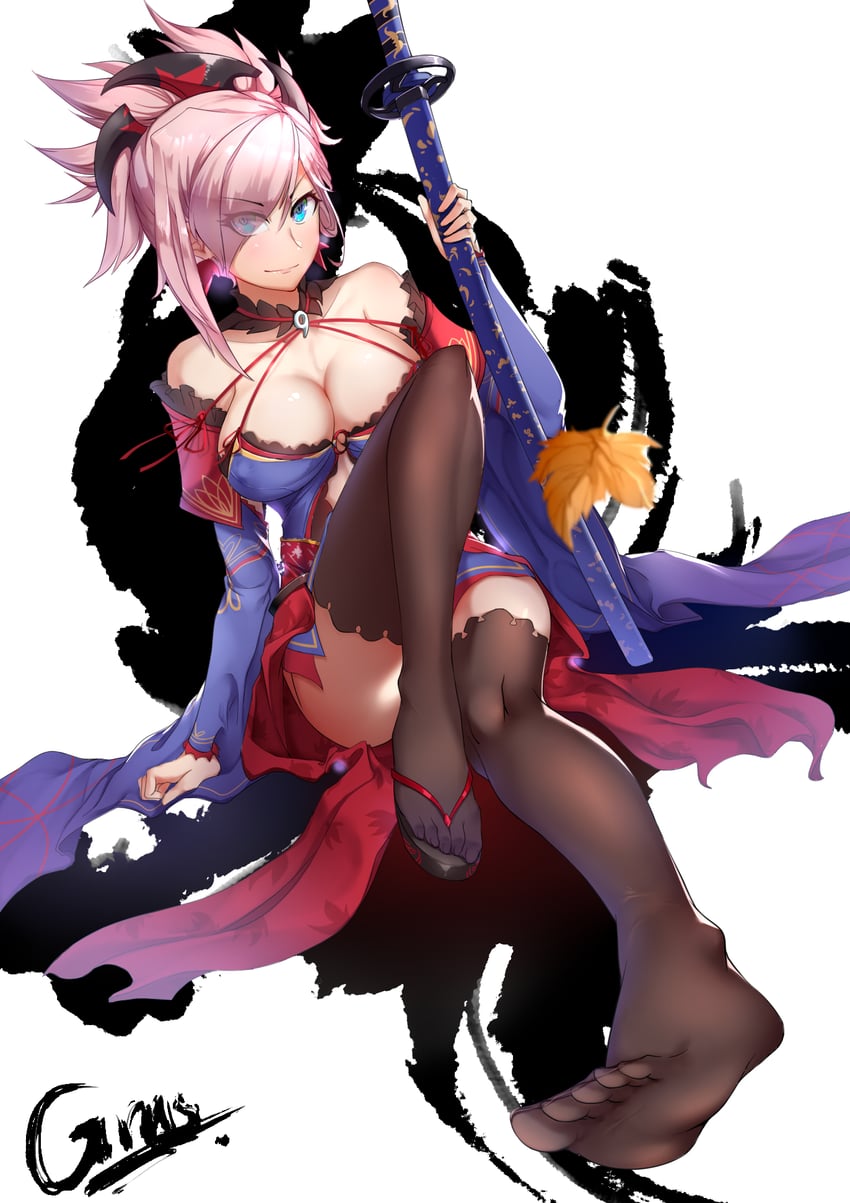 miyamoto musashi (fate and 1 more) drawn by gins