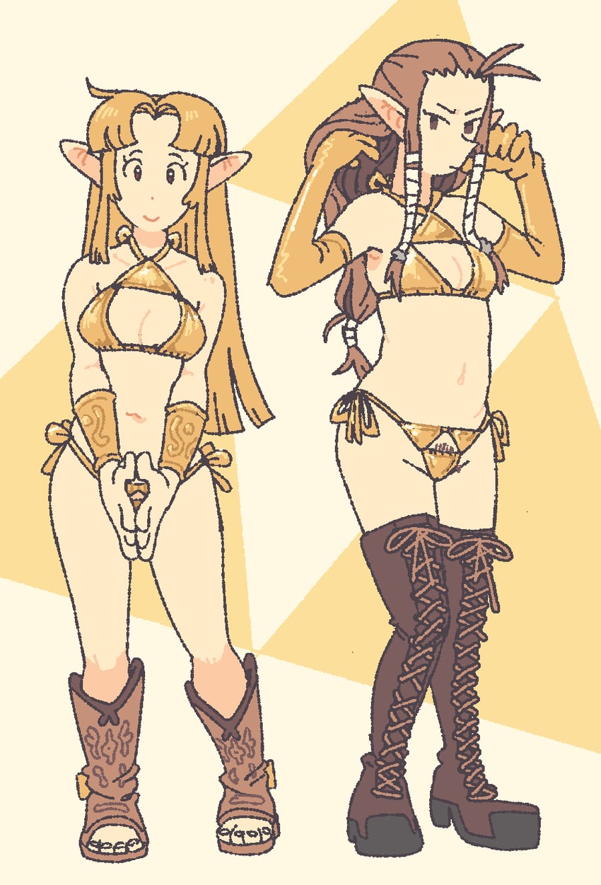 princess zelda (the legend of zelda and 2 more) drawn by farfinfarfin