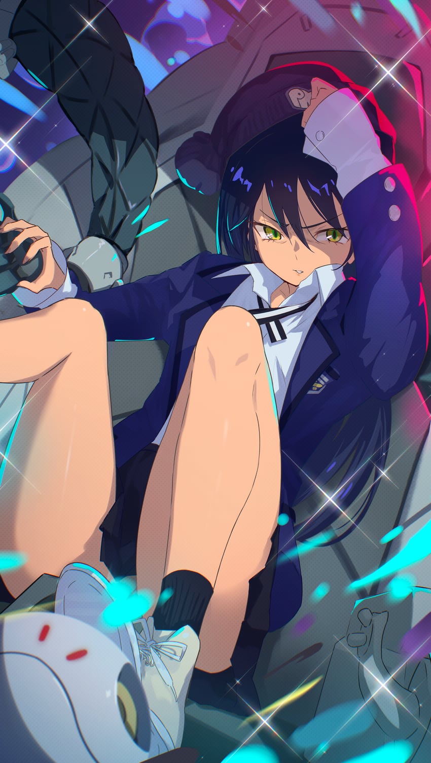 haro and nyaan (gundam and 1 more) drawn by yakousei_a