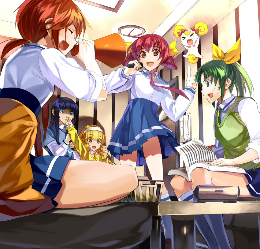 midorikawa nao, kise yayoi, aoki reika, hino akane, hoshizora miyuki, and 1 more (precure and 1 more) drawn by kabocha_(monkey4)