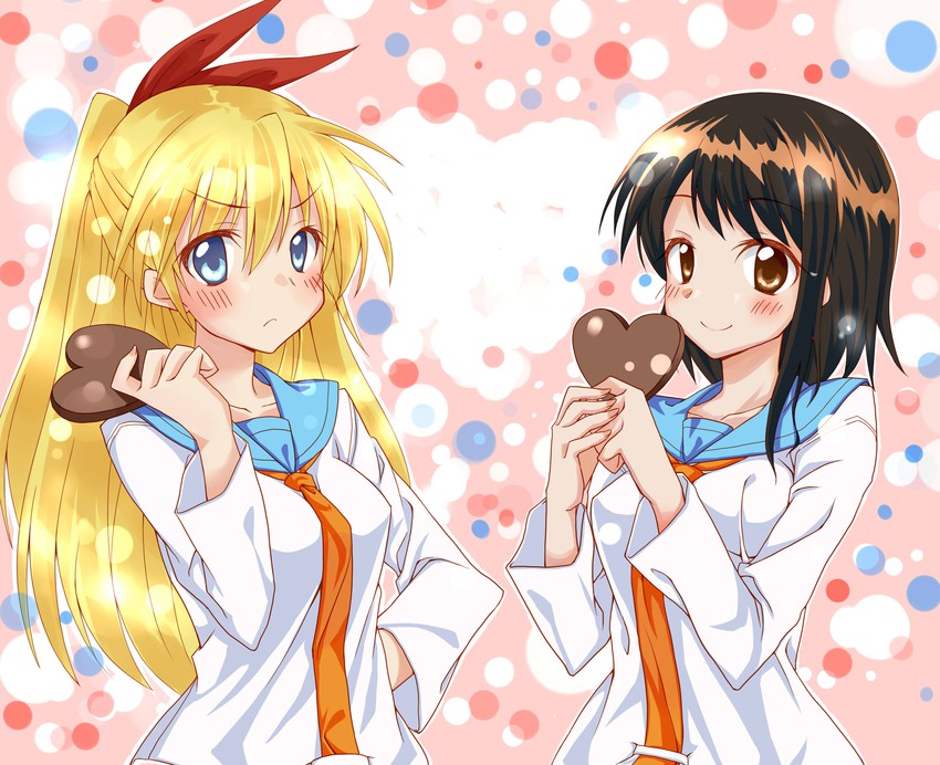 kirisaki chitoge and onodera kosaki (nisekoi) drawn by narumiya_(empty_cafe)