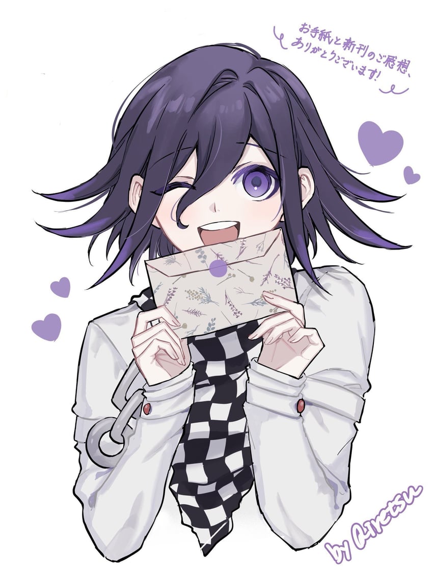 oma kokichi (danganronpa and 1 more) drawn by qiretsu