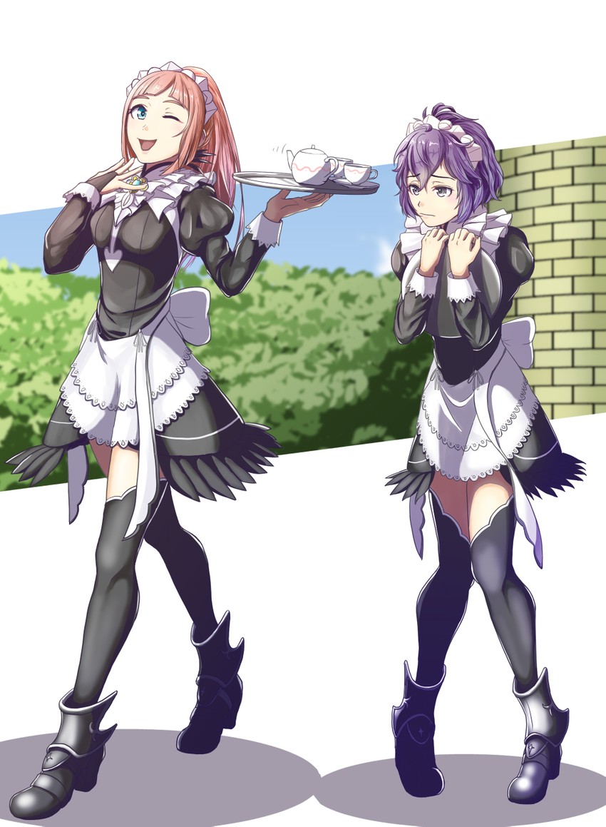 bernadetta von varley and felicia (fire emblem and 2 more) drawn by sukkirito_(rangusan)