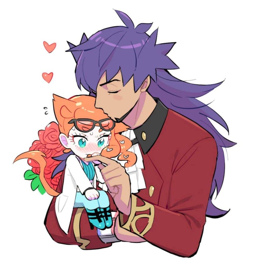 leon and sonia (pokemon and 1 more) drawn by dede_(qwea_00000)