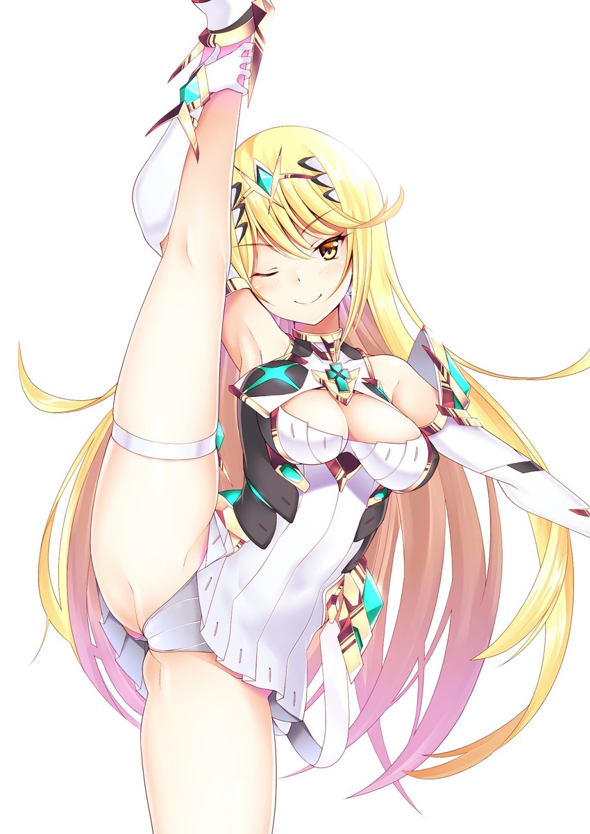 mythra (xenoblade chronicles and 1 more) drawn by daive