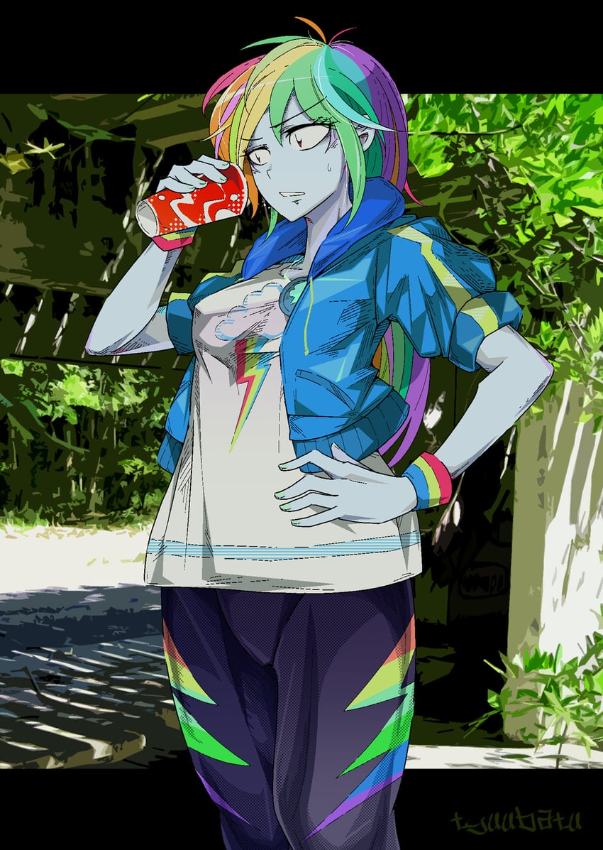 rainbow dash (my little pony and 2 more) drawn by chuubatsu_nagano