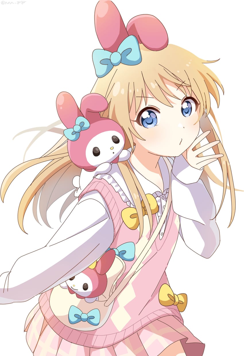 toshinou kyouko and my melody (yuruyuri and 2 more) drawn by nnn_yryr
