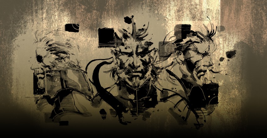 solid snake, liquid snake, and solidus snake (metal gear and 1 more) drawn by enomoto_misato