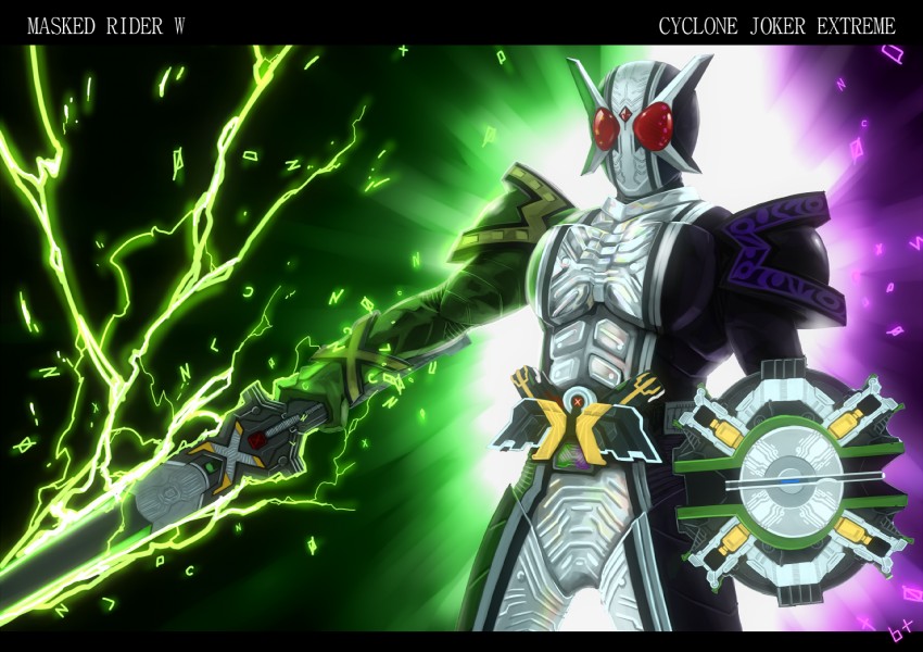 kamen rider double (kamen rider and 1 more) drawn by yanagi_ryuuta