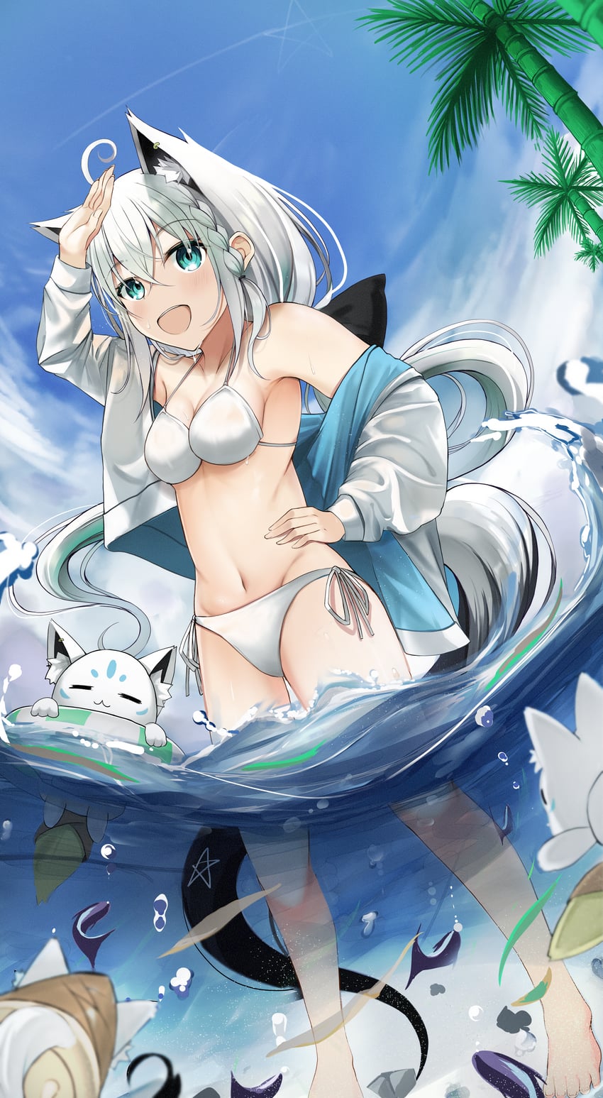 shirakami fubuki, sukonbu, and oruyanke (hololive) drawn by kosh