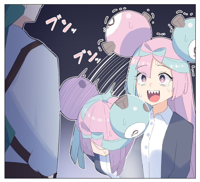 iono and rika (pokemon and 1 more) drawn by kyutai_x