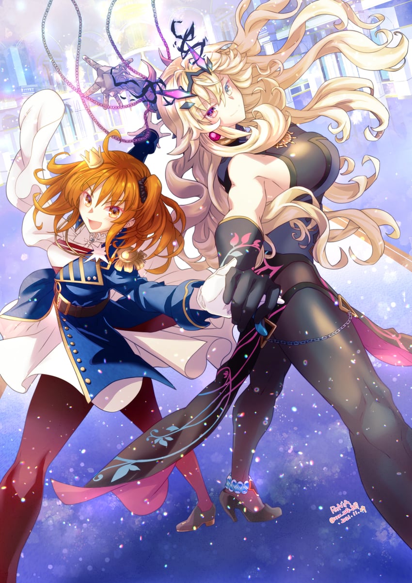 fujimaru ritsuka and barghest (fate and 1 more) drawn by renia_(xxx_wg_869)