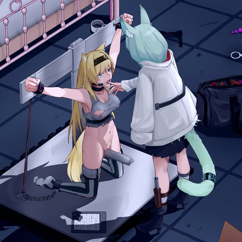 harmonie and horn (arknights) drawn by wewlife