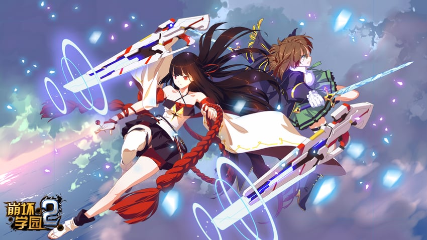 mushoku kika and elsa lopez (honkai and 1 more)