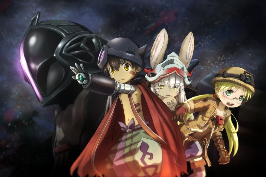 nanachi, reg, riko, and bondrewd (made in abyss) drawn by genya_(genya67)