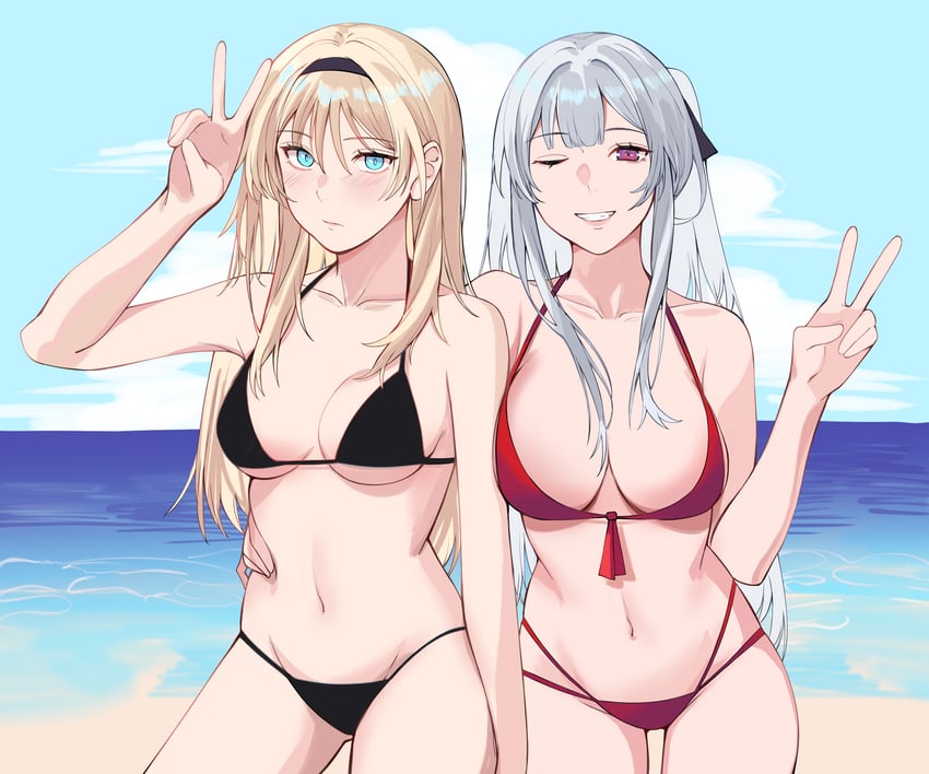 ak-12 and an-94 (girls' frontline) drawn by kavni