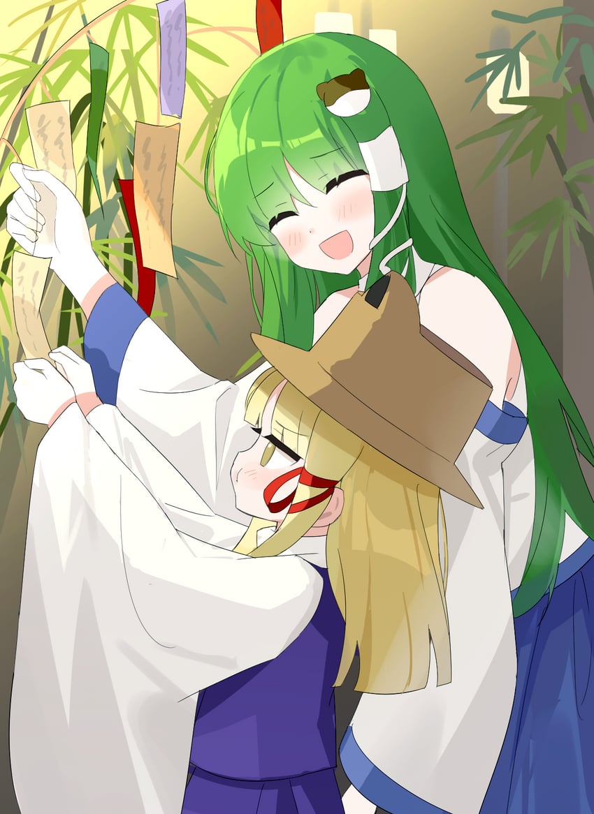 kochiya sanae and moriya suwako (touhou) drawn by chimi_(s2yuyukos2)
