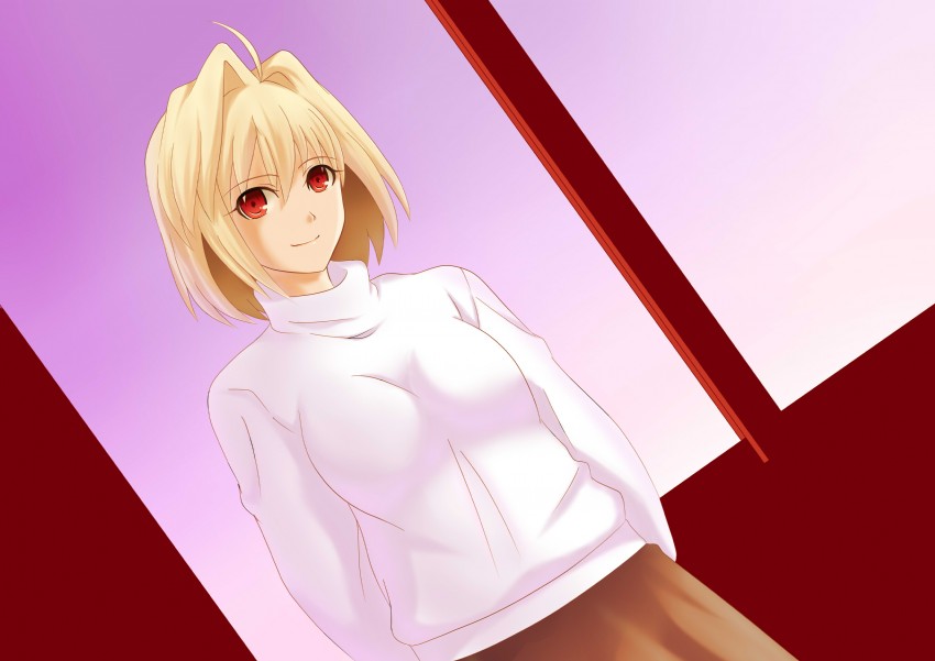 arcueid brunestud (tsukihime) drawn by yooguru
