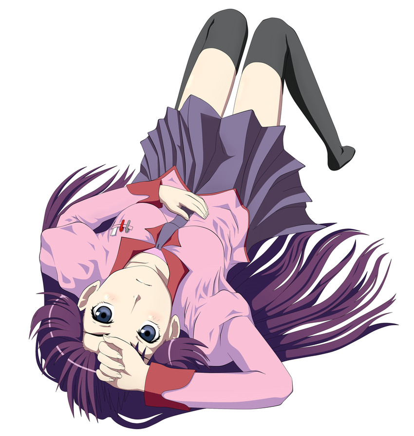 senjougahara hitagi (monogatari and 1 more) drawn by chokotto